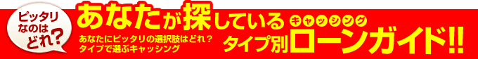 あなたが探しているタイプ別キャッシングローンガイド